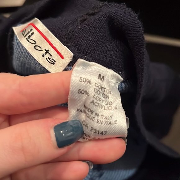 Talbots Nautical Women’s Knit Navy Cardigan - Picture 7 of 7